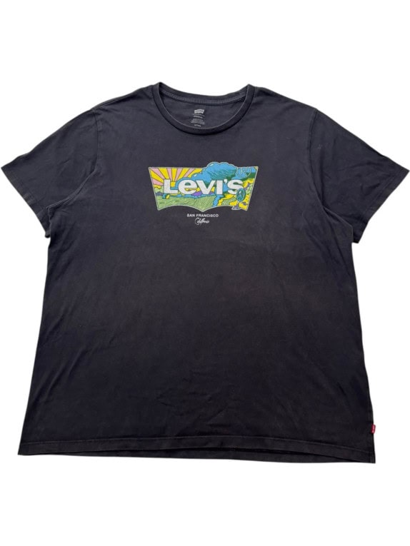LEVI S GRAPHIC TEE RETRO ΜΑΥΡΟ ΑΝΤΡΙΚΟ PRE OWNED XL