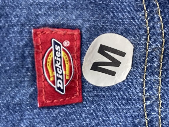 DICKIES TUTA DENIM WORKWEAR BLU DONNA PRE OWNED M