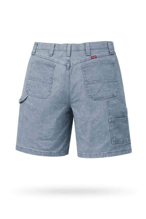 LEVI S DENIM SHORTS CLASSIC WASHED BLUE MEN PRE OWNED L