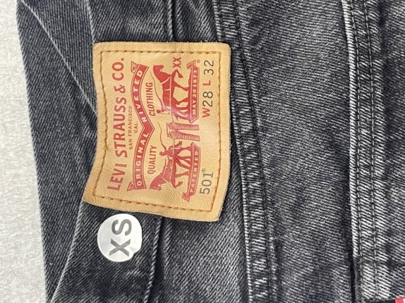 LEVI STRAUSS AND CO SHORTS VINTAGE BLACK MEN PRE OWNED XS