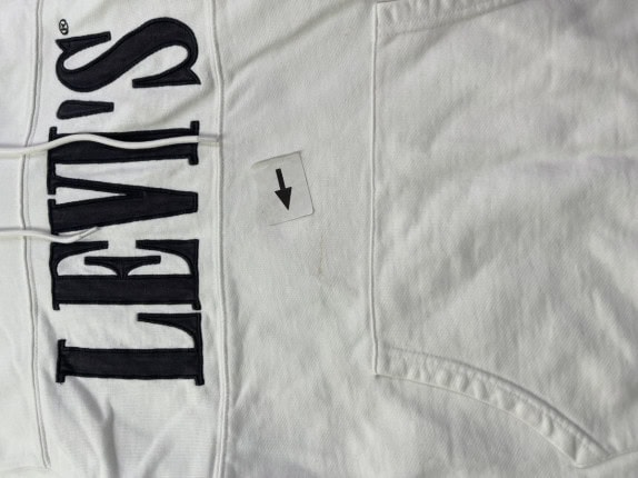 LEVI STRAUSS HOODIE GRAPHIC OFF WHITE ΑΝΤΡΙΚΟ PRE OWNED M