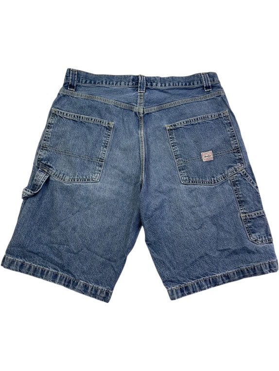 LEVI STRAUSS SIGNATURE CARPENTER ΤΖΙΝ ΒΕΡΜΟΥΔΑ WORKWEAR WASHED BLUE ΑΝΤΡΙΚΟ PRE OWNED L