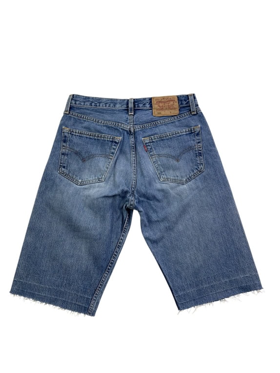 LEVI'S 501 DENIM BERMUDA SHORTS CUT-OFF ΜΠΛΕ UNISEX S