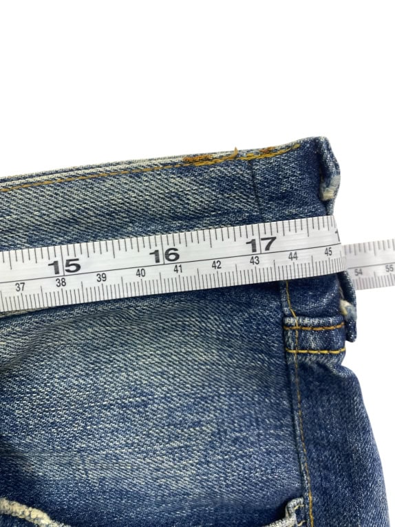 LEVI\'S 501 Bermuda jeans vintage con bottoni blu unisex L