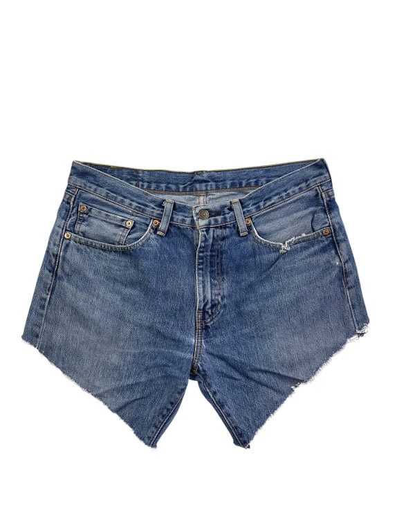 LEVI'S 505 DENIM SHORTS CUT-OFF ΜΠΛΕ UNISEX M