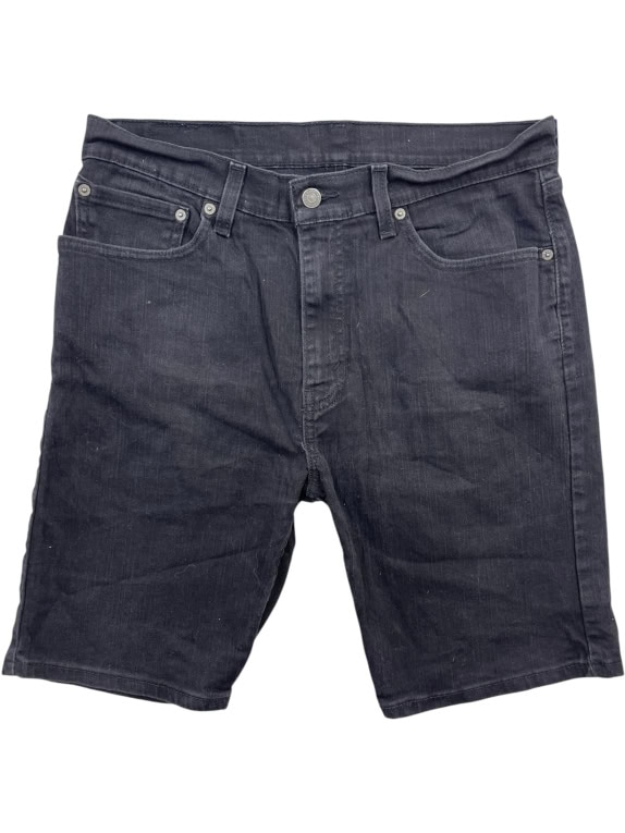 LEVI'S 505 DENIM SHORTS LOGO BLACK UNISEX L