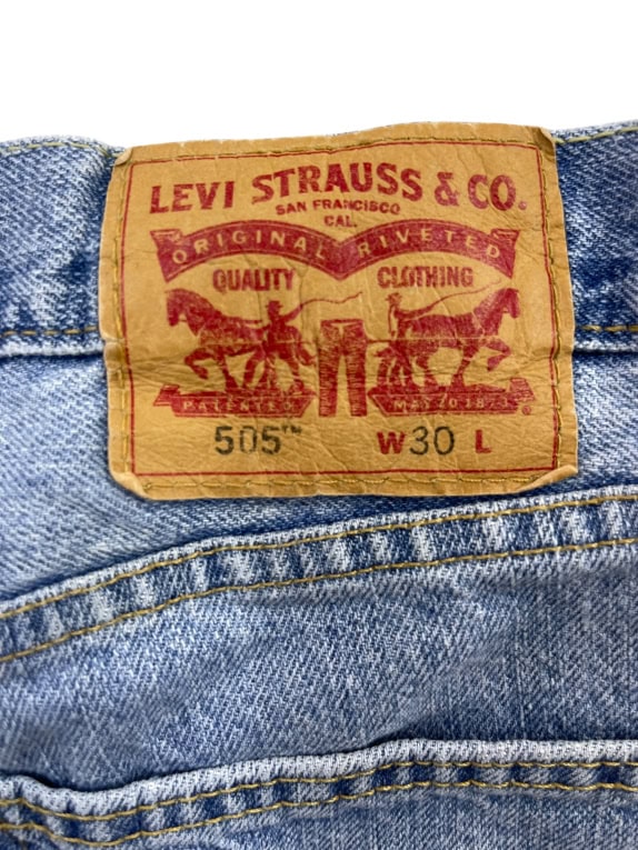 LEVI'S 505 ΤΖΙΝ ΣΟΡΤΣ ΜΠΛΕ UNISEX S