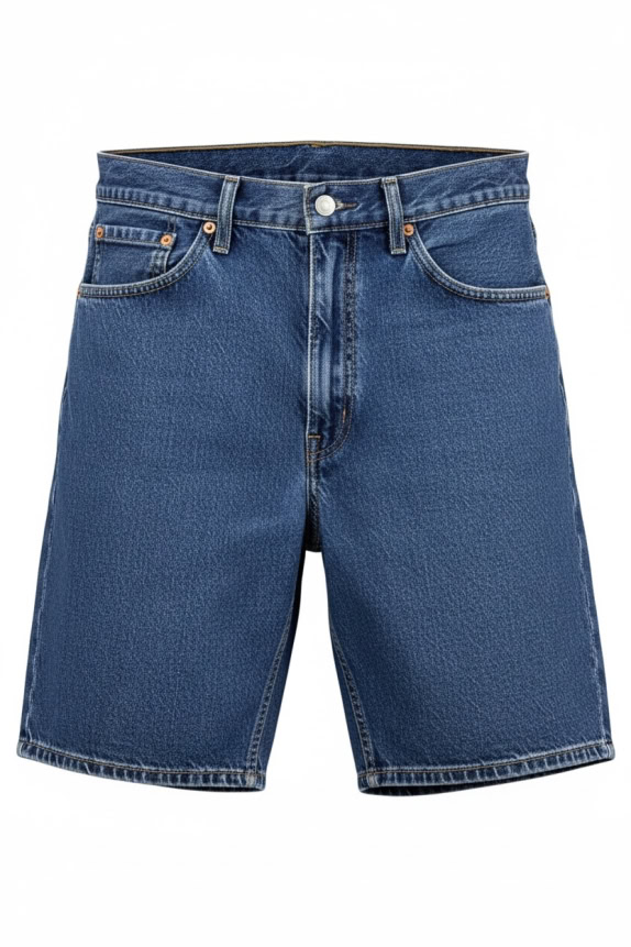 LEVI\'S 505 bermuda jeans blu unisex L
