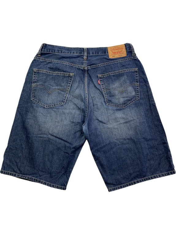 LEVI'S 569 DENIM SHORTS LOOSE STRAIGHT BLUE UNISEX XL