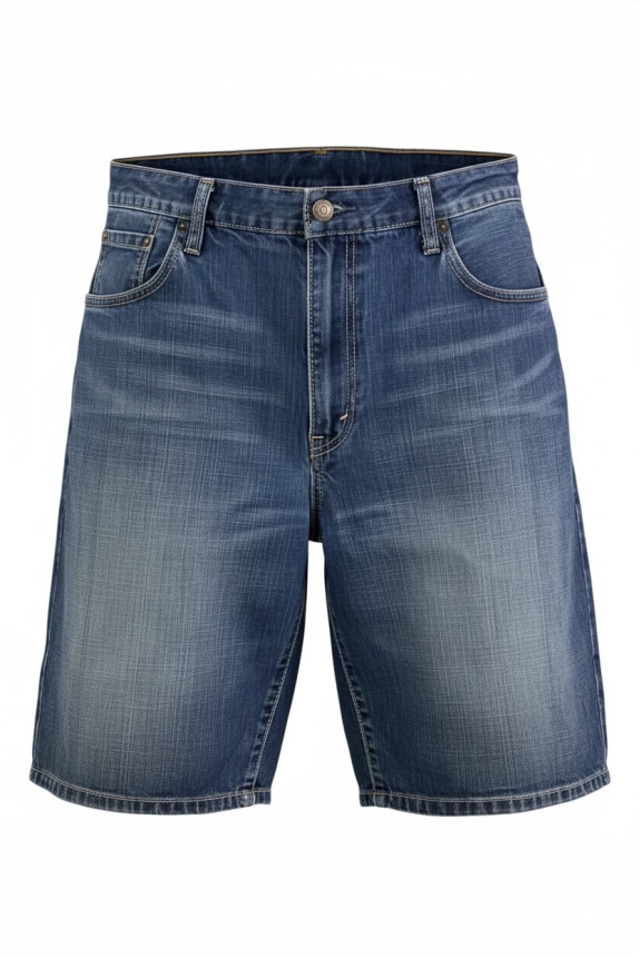 LEVI'S 569 DENIM SHORTS LOOSE STRAIGHT BLUE UNISEX XL