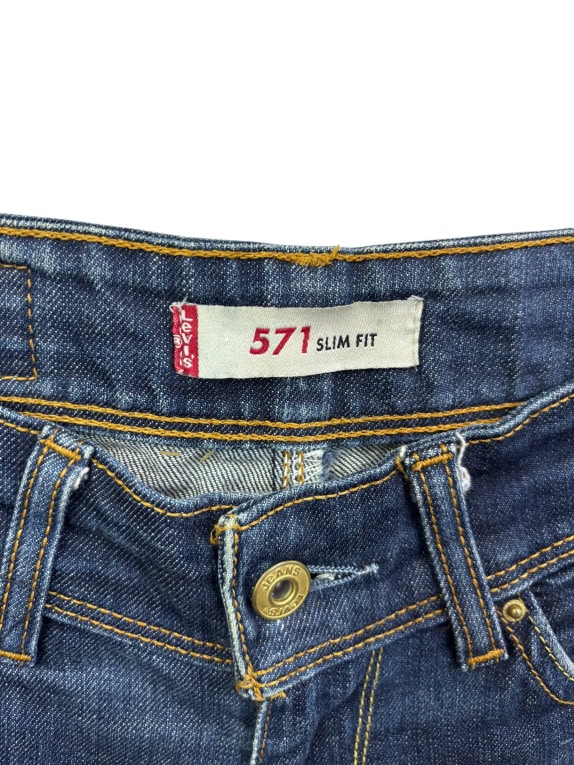 LEVI'S 571 SLIM FIT ΤΖΙΝ ΠΑΝΤΕΛΟΝΙ ΓΥΝΑΙΚΕΙΟ XS pre-owned