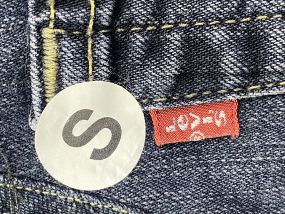 LEVIS CARGO SHORTS WASHED BLUE MEN PRE OWNED S