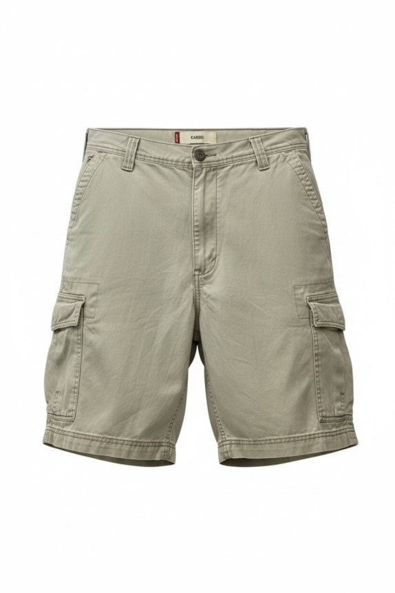 LEVIS CARGO SHORTS UTILITY BEIGE UOMO PRE OWNED L