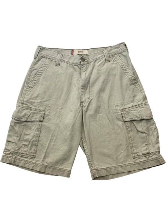 LEVIS CARGO SHORTS UTILITY BEIGE UOMO PRE OWNED L