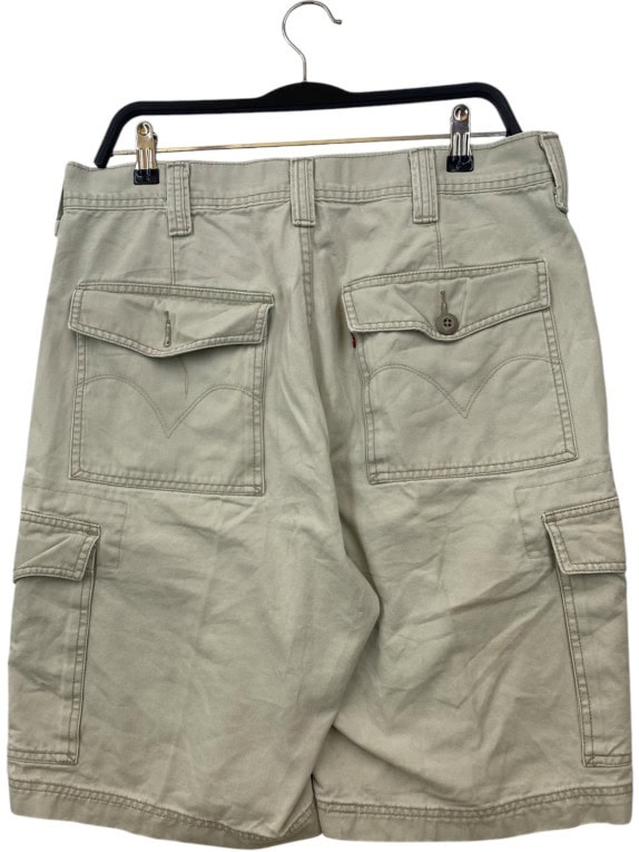 LEVIS CARGO SHORTS UTILITY BEIGE UOMO PRE OWNED L