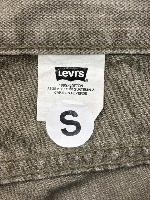 LEVIS CARGO SHORTS WORKWEAR OLIVE UOMO PRE OWNED S