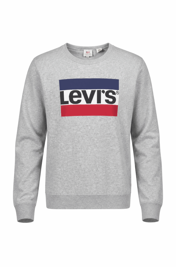 LEVIS FELPA CREWNECK CLASSIC GRIGIO UOMO PRE OWNED XL