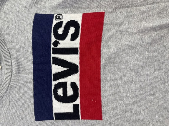 LEVIS CREWNECK CLASSIC ΓΚΡΙ ΑΝΤΡΙΚΟ PRE OWNED XL