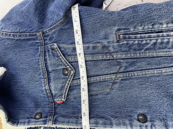 1988 LEVIS DENIM JACKET SHERPA BLUE ΑΝΤΡΙΚΟ PRE OWNED L