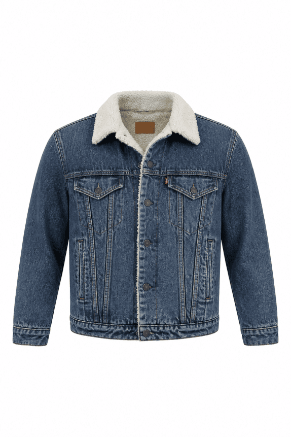 1988 LEVIS DENIM JACKET SHERPA BLUE ΑΝΤΡΙΚΟ PRE OWNED L