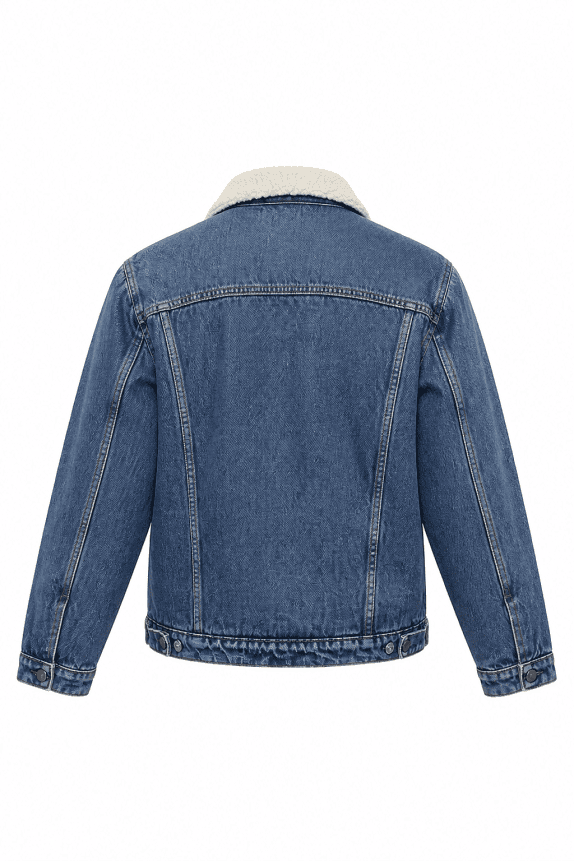 1988 LEVIS DENIM JACKET SHERPA BLUE ΑΝΤΡΙΚΟ PRE OWNED L