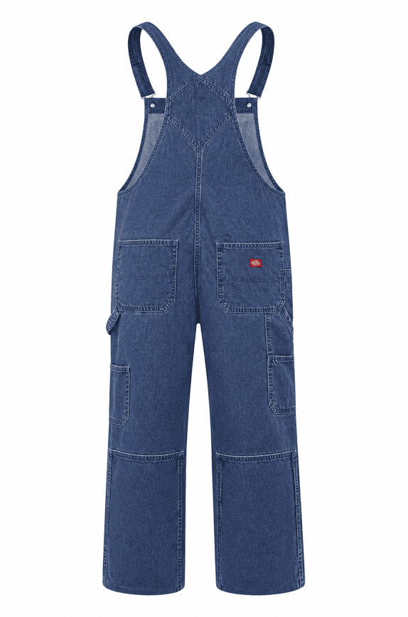 DICKIES DENIM OVERALLS VINTAGE BLUE WOMEN PRE OWNED L
