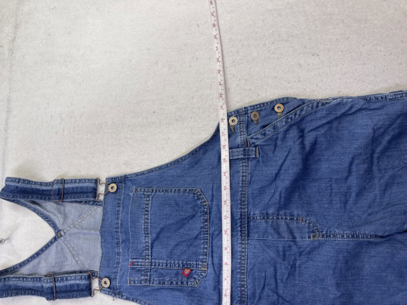 DICKIES DENIM OVERALLS VINTAGE BLUE WOMEN PRE OWNED L