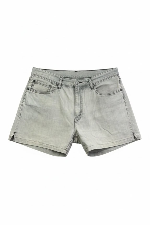 LEVI'S DENIM SHORTS LOGO ΓΚΡΙ UNISEX XL
