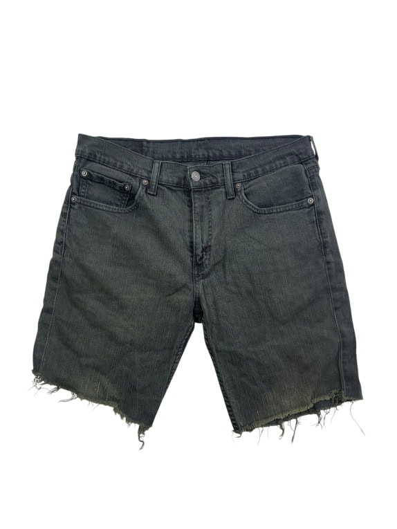 LEVI\'S bermuda in denim cut-off grigio unisex M