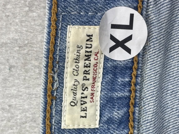 LEVIS ΦΟΥΣΤΑ DENIM VINTAGE ΓΑΛΑΖΙΟ ΓΥΝΑΙΚΕΙΟ PRE OWNED XL