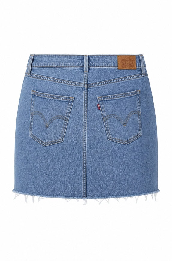 LEVIS ΦΟΥΣΤΑ DENIM VINTAGE ΓΑΛΑΖΙΟ ΓΥΝΑΙΚΕΙΟ PRE OWNED XL
