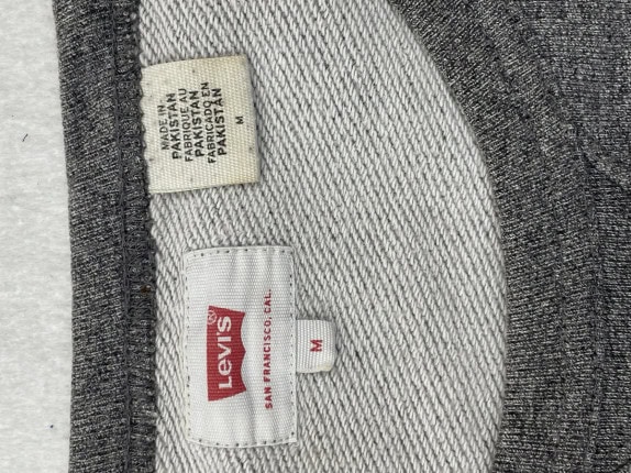LEVIS ΦΟΥΤΕΡ ΜΕΓΑΛΟ LOGO ΓΚΡΙ ΑΝΤΡΙΚΟ PRE OWNED M