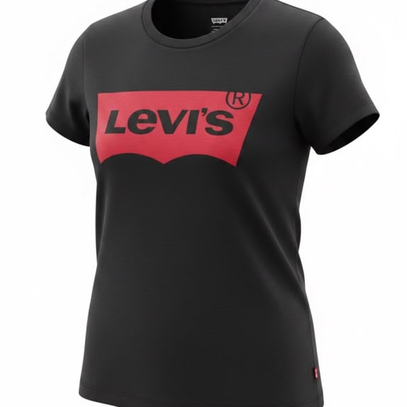 LEVIS T-SHIRT GRAFICA MINIMAL NERA DA DONNA USATA