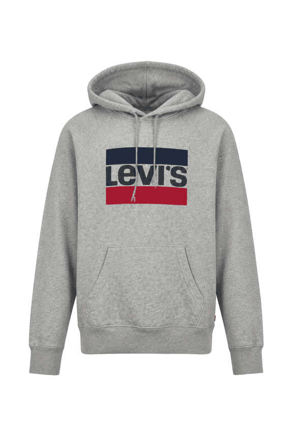LEVIS HOODIE GRAPHIC ΓΚΡΙ ΑΝΤΡΙΚΟ PRE OWNED S