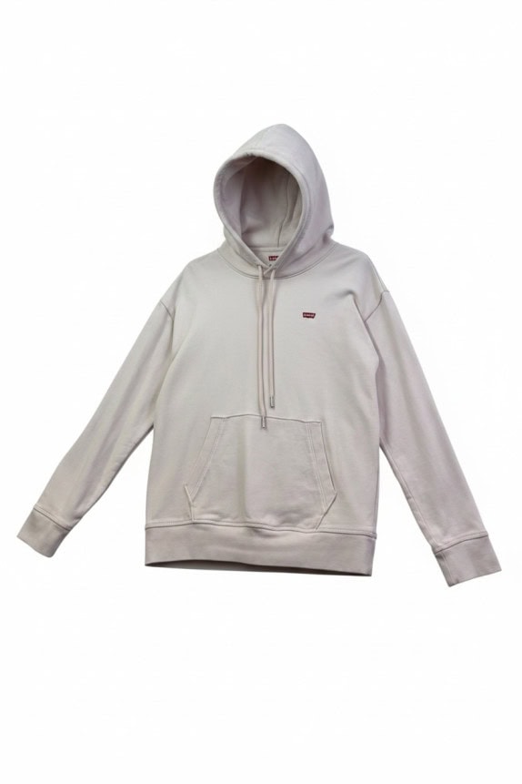 LEVIS HOODIE MINIMAL LIGHT PINK UNISEX PRE OWNED S