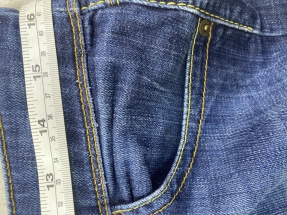 LEVIS JEANS BOOTCUT BLU UOMO PRE OWNED S