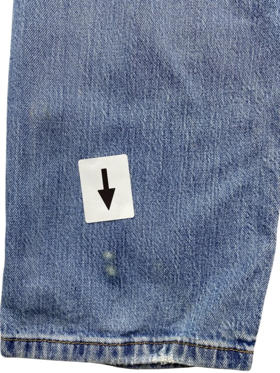 LEVIS JEANS CLASSIC WASHED BLUE MENS PRE OWNED L