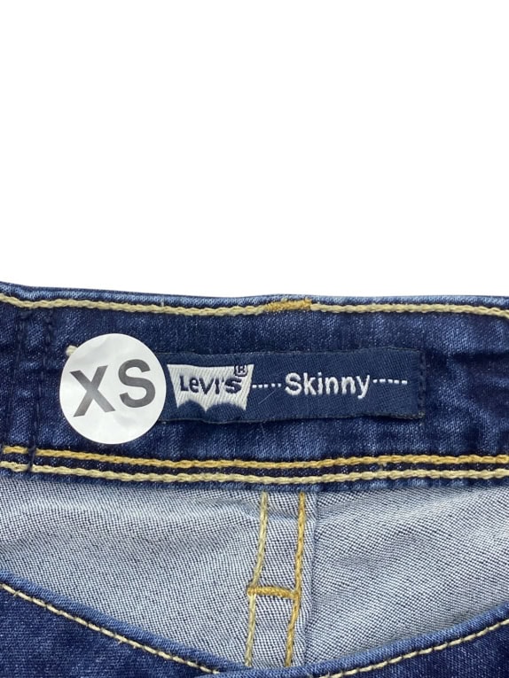 LEVIS JEANS MINIMAL DARK BLUE DONNA PRE OWNED XS