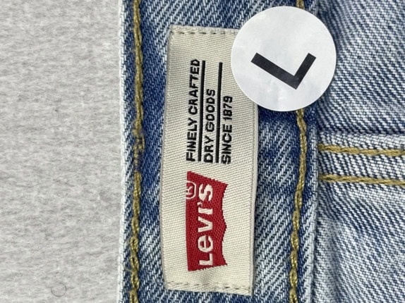 LEVIS JEANS STRAIGHT LIGHT WASHED BLU UOMO PRE OWNED L