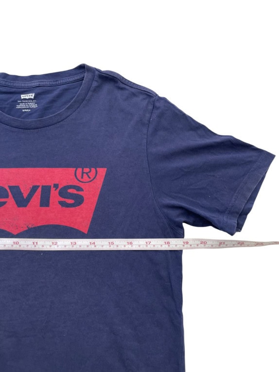 LEVIS GRAPHIC TEE CLASSIC NAVY MEN PRE OWNED S