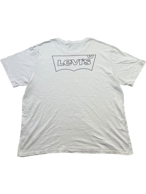 LEVIS T SHIRT MINIMAL OFF WHITE MENS PRE OWNED L