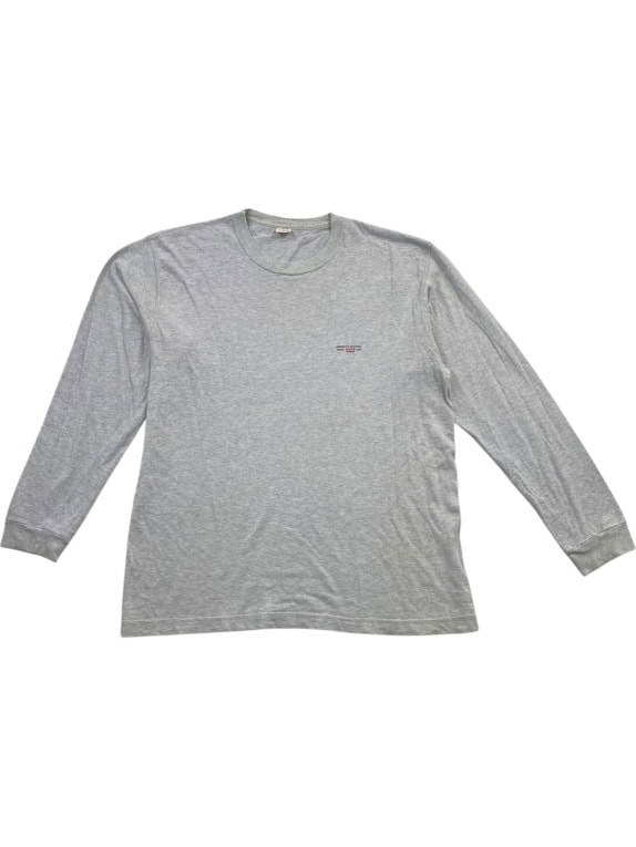 LEVI'S ΜΠΛΟΥΖΑ ΜΑΚΡΥΜΑΝΙΚΗ CASUAL ΜΙΚΡΟ ΛΟΓΟΤΥΠΟ ΓΚΡΙ ΑΝΔΡΙΚΗ