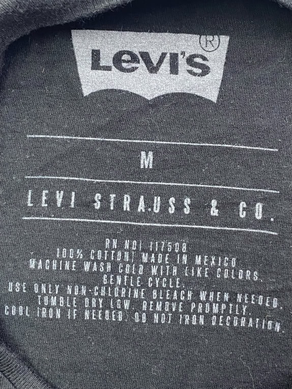 LEVI'S ΜΠΛΟΥΖΑΚΙ T-SHIRT BATWING LOGO ΜΑΥΡΟ UNISEX MEDIUM