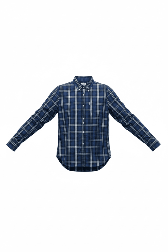 LEVI'S ΠΟΥΚΑΜΙΣΟ CASUAL ΚΑΡΟ ΜΠΛΕ ΑΝΔΡΙΚΟ S