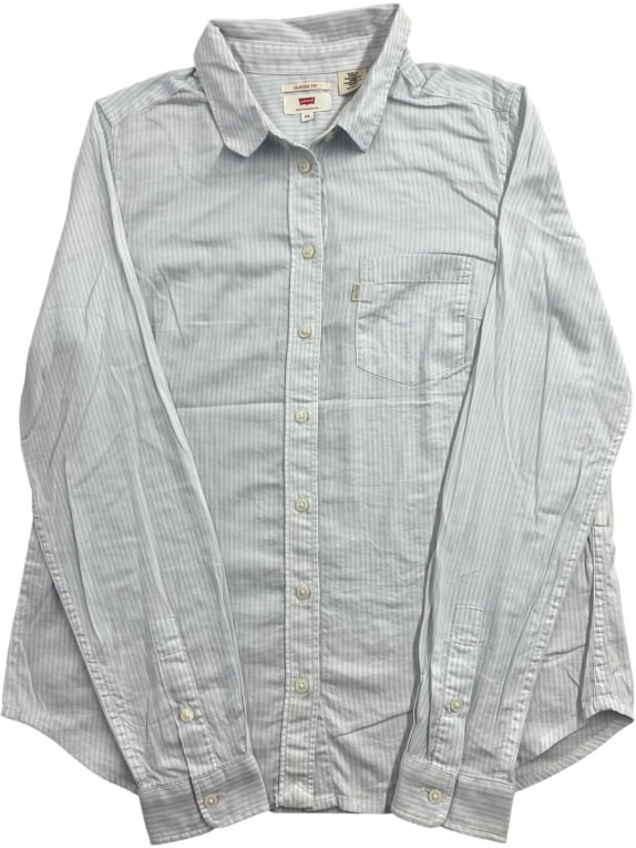LEVI'S ΠΟΥΚΑΜΙΣΟ CLASSIC FIT ΡΙΓΕ ΓΑΛΑΖΙΟ ΓΥΝΑΙΚΕΙΟ XS