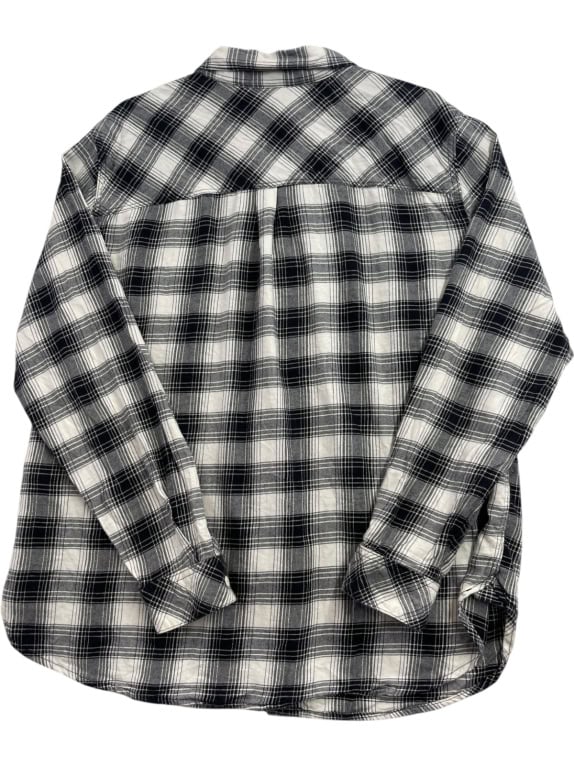 LEVIS ΠΟΥΚΑΜΙΣΟ CLASSIC ΚΑΡΟ ΑΣΠΡΟΜΑΥΡΟ ΓΥΝΑΙΚΕΙΟ PRE OWNED XL