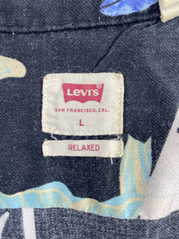 LEVI'S SHIRT WITH FLORAL PRINT BLACK MEN L