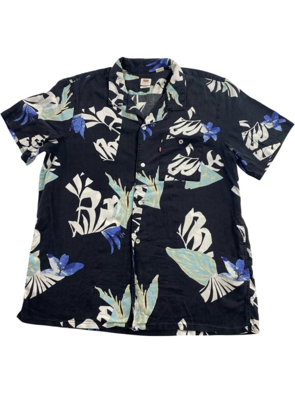 LEVI'S SHIRT WITH FLORAL PRINT BLACK MEN L