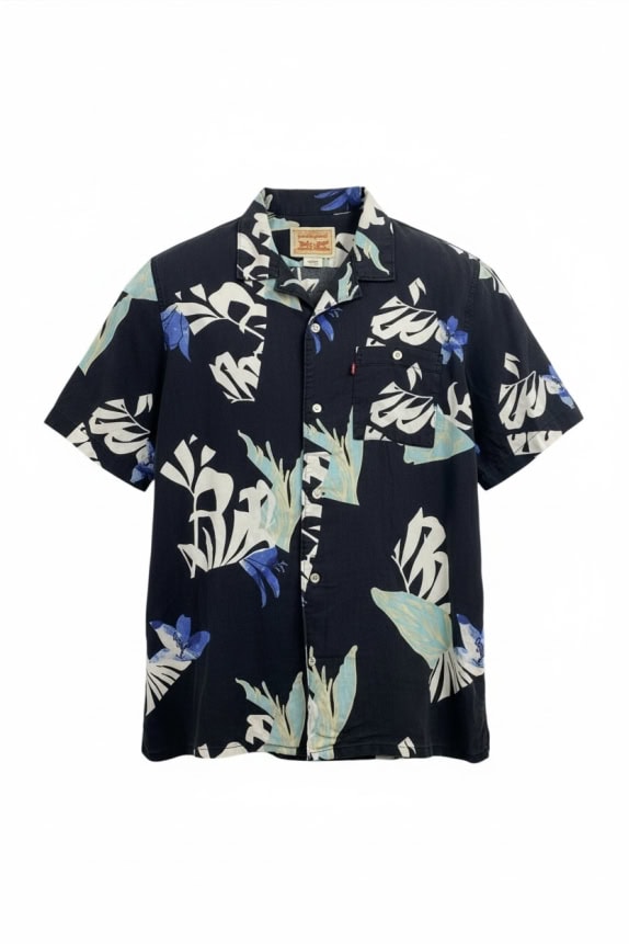 LEVI'S ΠΟΥΚΑΜΙΣΟ ΜΕ FLORAL ΜΟΤΙΒΟ ΜΑΥΡΟ ΑΝΔΡΙΚΟ L