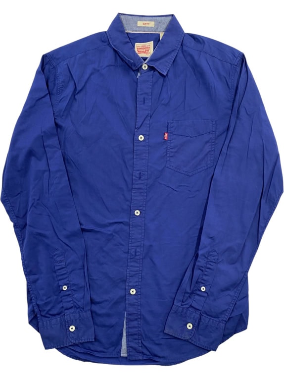 LEVIS ΠΟΥΚΑΜΙΣΟ SLIM FIT ΜΕ ΛΟΓΟΤΥΠΟ ΜΠΛΕ ΑΝΔΡΙΚΟ M